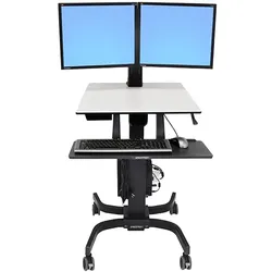 Ergotron WorkFit-C Steh-Sitz-Arbeitsplatz, Dual Monitor LD (24-214-085)