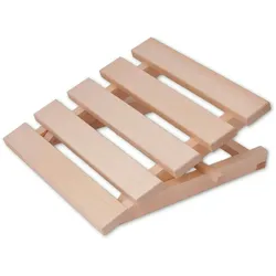 Sauna Nackenstütze Kopfstütze Saunakopfstütze Höhenverstellbar Holz 37 cm