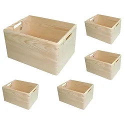 Wilk Holzboxen Gr. L, 5er-Set