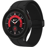 Samsung Galaxy Watch5 Pro black titanium 45 mm LTE D-Buckle Sport Band black M/L