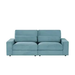 Big Sofa  Branna , türkis/petrol , Maße (cm): B: 232 H: 88 T: 120