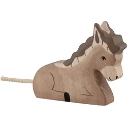 HOLZTIGER Esel liegend