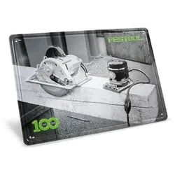 Festool 100 Jahre Blechschild Retro Maschinen MES-FT1 100Y
