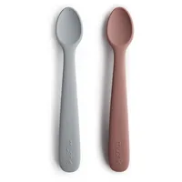 Mushie 2er Set Babylöffel für Kinder | BPA-freier Silikonlöffel