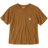 CARHARTT Damen T-Shirt Lightweight Crewneck Farbe:carhartt brown Größe:M - M