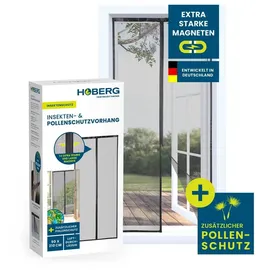 Hoberg Insekten- & Pollenschutzvorhang 90 x 210 cm Schwarz