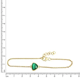 Celesta Armband gelb 925 Sterling Silber 19 cm