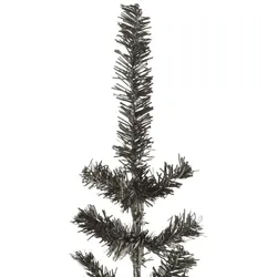 vidaXL Schlanker Weihnachtsbaum Schwarz 210 cm