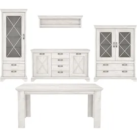 99rooms Mirsha Esszimmer-Set Pinie Weiß