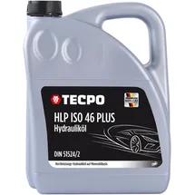 TECPO Hydrauliköl 5 Liter HLP 46 ISO Vg Viskosität Hydraulikoel Hydraulikflüssigkeit Hydraulikfluid für Hochleitung Hochdruck
