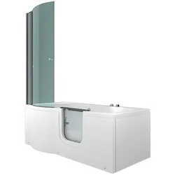 AcquaVapore Seniorendusche und Wanne mit Whirlpool S12D-AIR-R-EC Dusche 85x170cm MIT 2K Scheiben Versiegelung