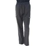 Chef Code Unisex-Erwachsene Cargo Chef Hose Kochhose, Chalkstripe Kohle, 5X-Groß - 5XL