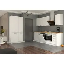 Küchen-Preisbombe Küchenzeile Eko White 240 + 100 cm weiß