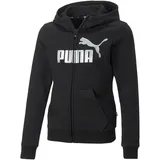 Puma Fleece-Kapuzenjacke Schwarz 116
