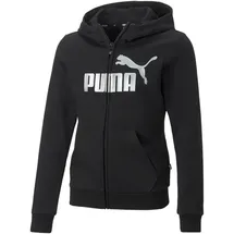 Puma Fleece-Kapuzenjacke Schwarz 116