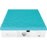 BestLivings Waschmaschinenbezug Türkis 60x60cm mit Gummizug, Trocknerbezug Waschmaschinenschonbezug in vielen vers. Farben - Trocknerauflage