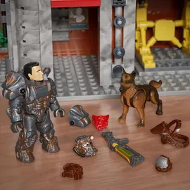 Mattel Fallout Red Rocket Bauspielzeug-Set mit 2 Figuren (824 Teile)