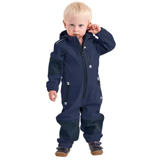 KILLTEC first instinct by killtec Jungen FIOW 35 MNS ONPC Softshell Overall mit Kapuze, dunkelblau, 98/104