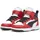 Puma Rebound V6 Mid Kinder Weiß/Schwarz/Rot 27