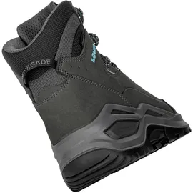 Lowa Renegade Evo GTX Mid Damen Slim Asphalt/Türkis 43,5