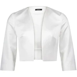 Vera Mont Bolerojacke mit Kellerfalten Weiß XL