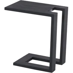 HARTMAN Tim Beistelltisch, schwarz, Aluminium, 30x50cm, perfekt für Liegen