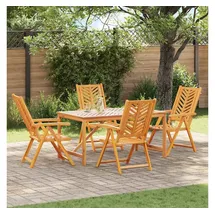 vidaXL Garten Essgruppe 5-tlg. Braun