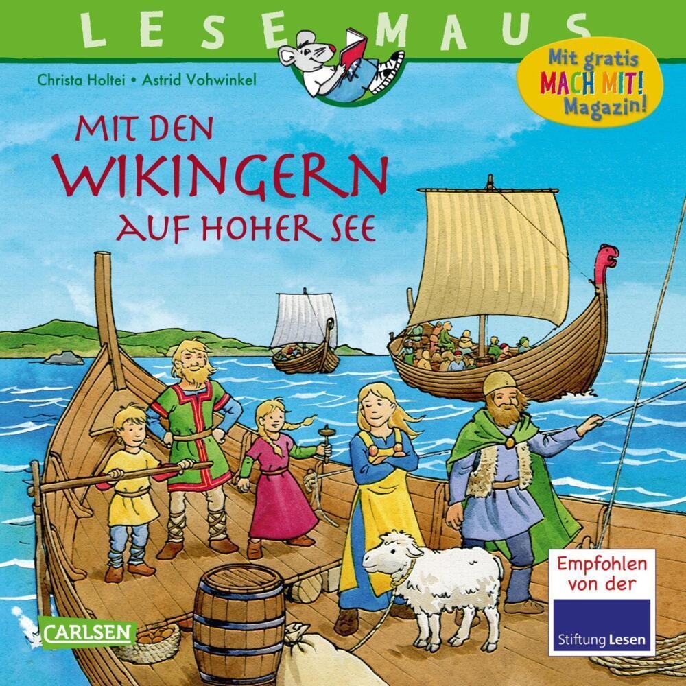 Lesemaus 148: Mit Den Wikingern Auf Hoher See - Christa Holtei  Kartoniert (TB)