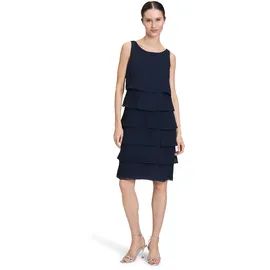 Vera Mont Cocktailkleid Volant Blau 40