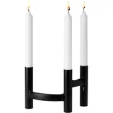 Stelton Kerzenständer Ora Edelstahl Schwarz
