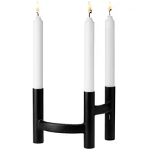 Stelton Kerzenständer Ora Edelstahl Schwarz