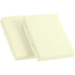 Spannbettlaken KUM "Frottee Spannbetttuch", beige (natur), B:90-100cm L:190-200cm, Frottee, Obermaterial: 100% Polyester, Laken, Frottee Spannbetttuch