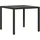 vidaXL Gartentisch mit Glasplatte 90 x 90 x 75 cm Schwarz