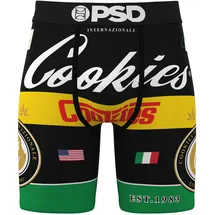 Psd Boxershorts COOKIES LAKE COMO gelb / grün / schwarz XL 2er Pack