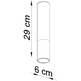 Sollux LOOPEZ 1xGU10 29 cm schwarz/gold