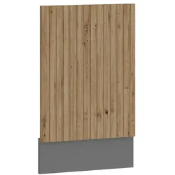 Frontblende integrierten Geschirrspüler 45 cm Küche AVA Artisan Lamellenoptik
