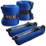 4FIZJO Knöchel & Handgelenkgewichte, 2x3kg, Set Gewichtsmanschetten für Fitness Pilates Yoga, Gewichte für beine und arme, Handgelenk, Ankle weights