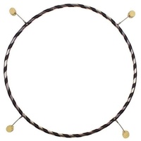 Hoopomania Hula-Hoop-Reifen Feuer Hula Hoop Reifen, 100cm, 4 Fackeln, 20mm (4-tlg) schwarz 20mm | Ø 100 cm