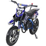 Actionbikes Motors Kinder-Crossbike Gepard, Benzin-Kindermotorrad, 2-Takt-Motor, 49 ccm, ab 5 Jahren, Tuning-Kupplung (Blau)