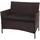 Proregal Halden 106 x 83 x 60 cm Braun/Schwarz