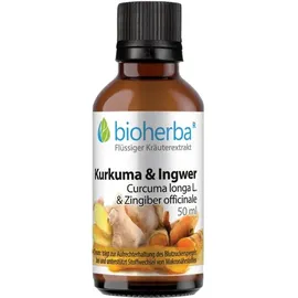 Bioherba Kurkuma & Ingwer Tropfen Tinktur 50 ml