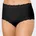 Slip Damen-Taillenslip 3er-Pack Modal Uni schwarz 50