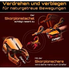 DS PRODUKTE cbionic Flexibles Klemmbaustein-System 2-in-1 Skorpionschere 128-tlg.