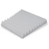 aixFOAM Akustikplatte ROW Tiles, für Wand und Decke, 50 x 50 x 6 cm, aus Schaumstoff, weißgrau, 8 Stück