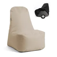 Mokebo Sitzsack Sessel in Beige mit Schutzhülle Der Däumchendreher