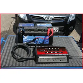 KS Tools 12V + 24V SMARTcharger Hochfrequenz-Batterieladegerät 25A/12,5A