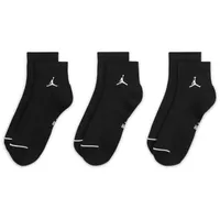 Nike U J Ed Cush Poly Ankle Socken 3er Pack Schwarz/Weiß L
