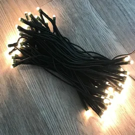 Mojawo Lichterkette Kunststoff 150er Solar warmweiß inkl. Dämmerungssensor grün