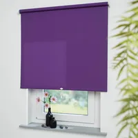 LIEDECO Mittelzugrollo Uni, lichtdurchlässig 62 x 180 cm brombeer