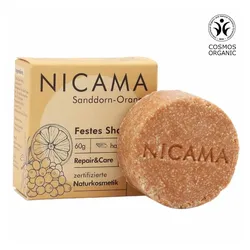 NICAMA Festes Shampoo Sanddorn-Orange 60g 60 g